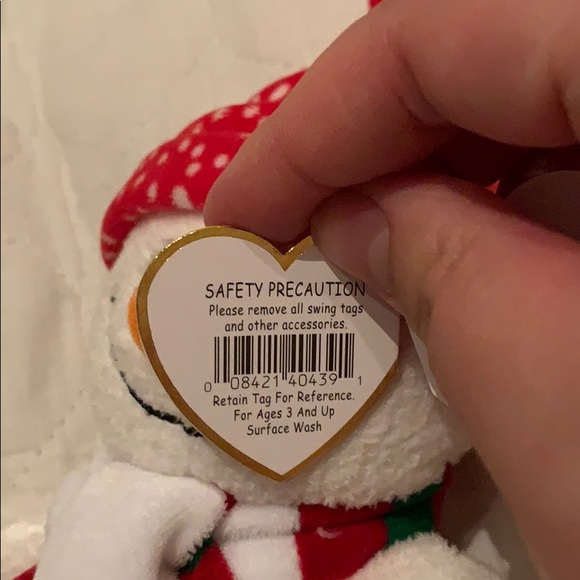 Vintage authentic Ty freezie the snowman beanie - Picture 4 of 5